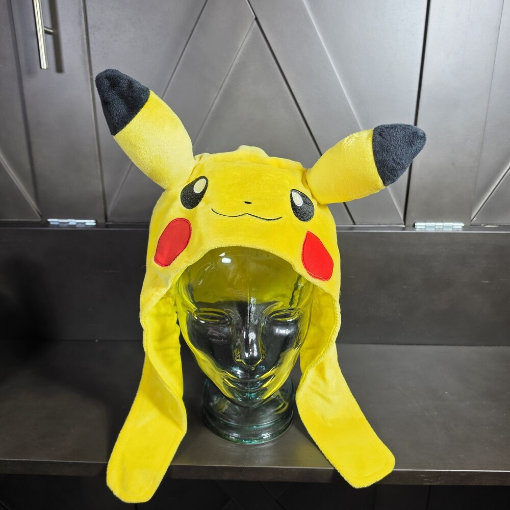 Pokémon Pikachu Beanie Costume Head Piece Hat Youth One Size